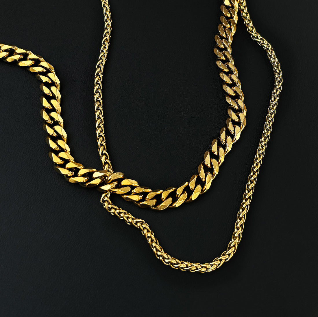 mens gold waterproof jewelry