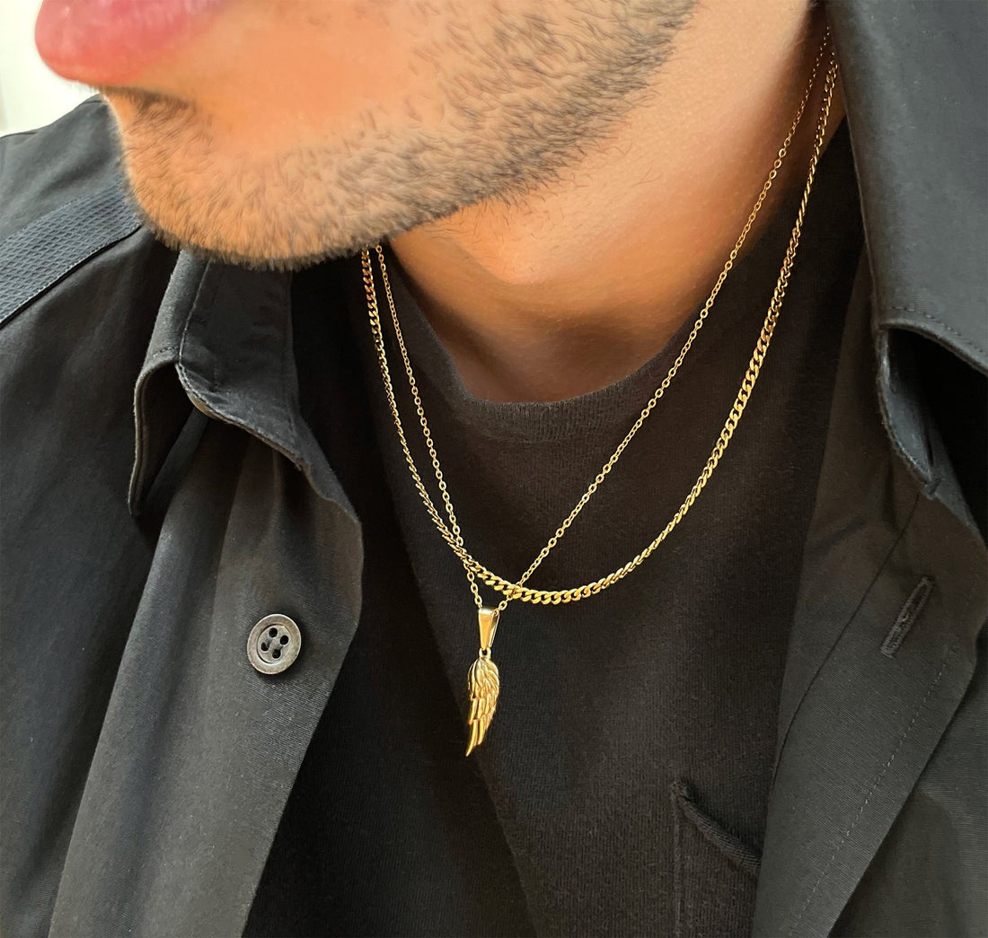 gold 3mm cuban necklace mens waterproof jewelry