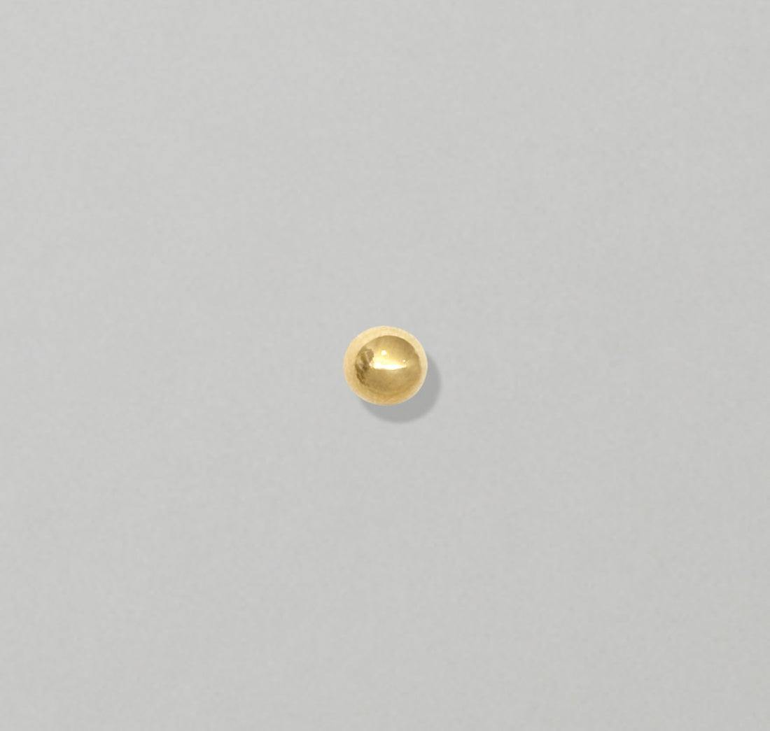 gold ball stud screw back earrings mens waterproof jewelry