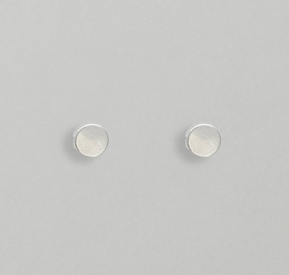 Silver Dot Earring Mens Waterproof Earrings