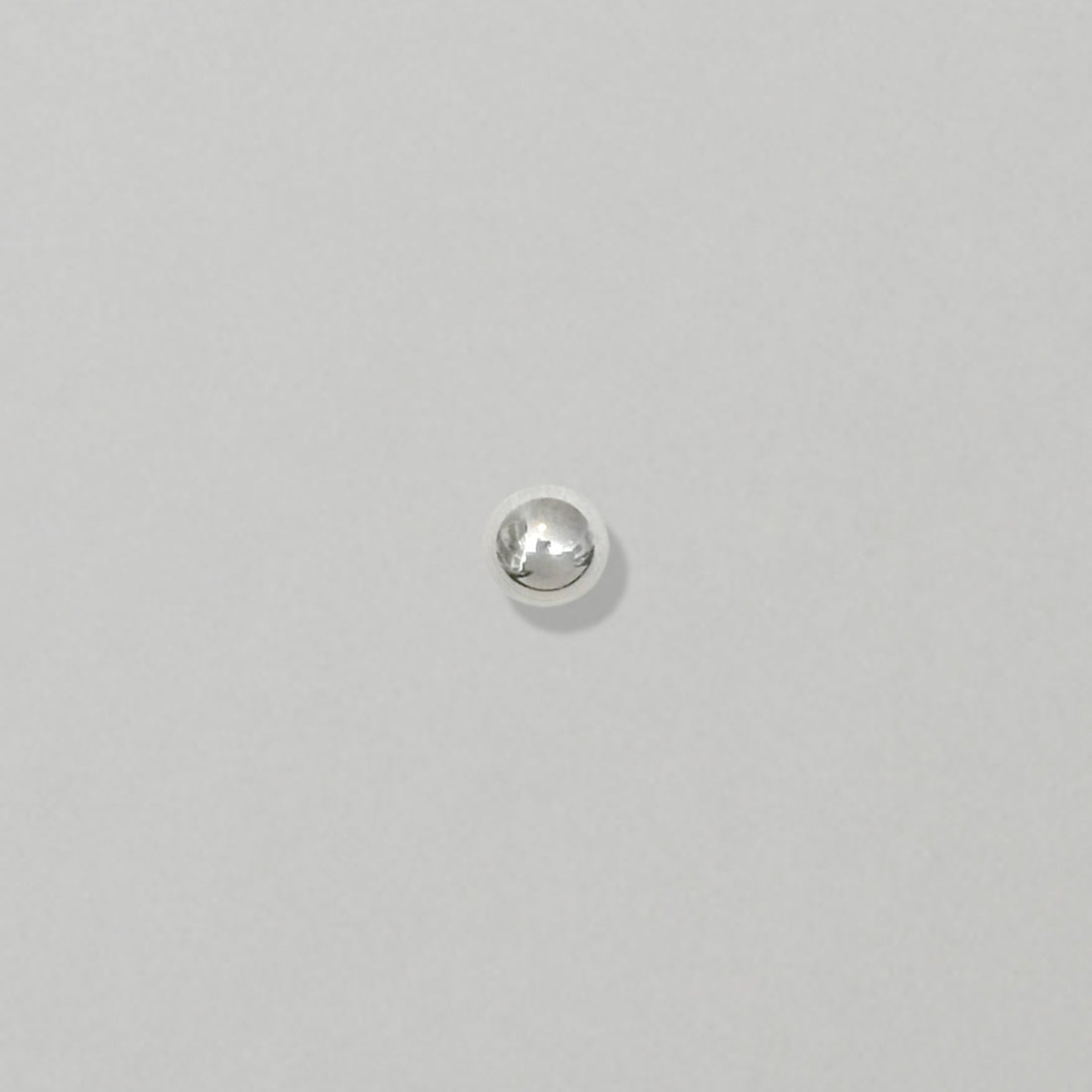 silver ball earring mens waterproof jewelry